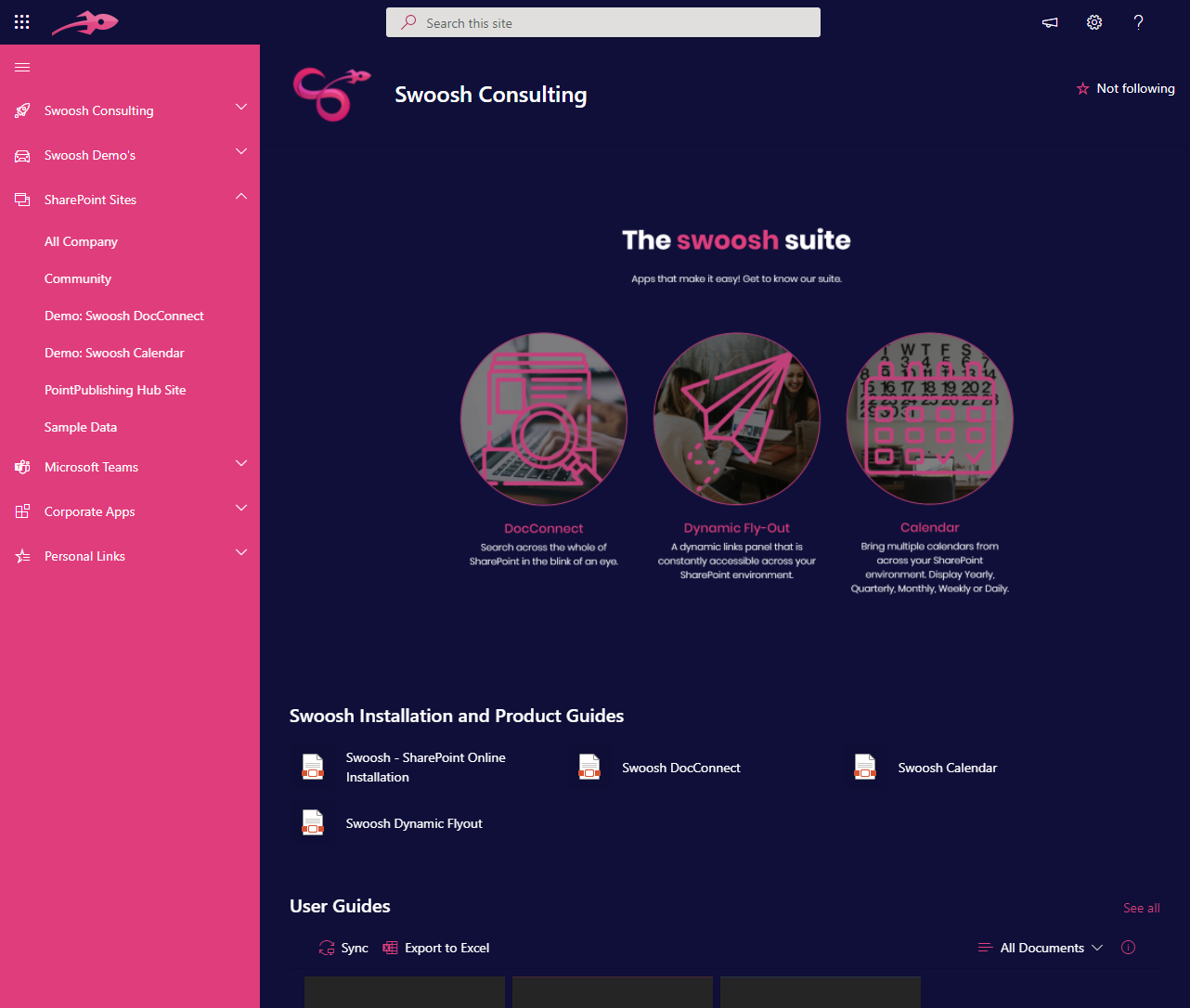 LaunchPad menu