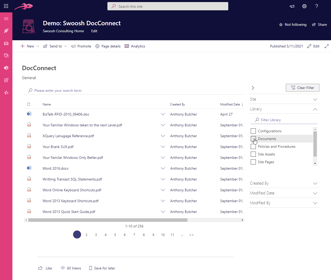 DocConnect filter